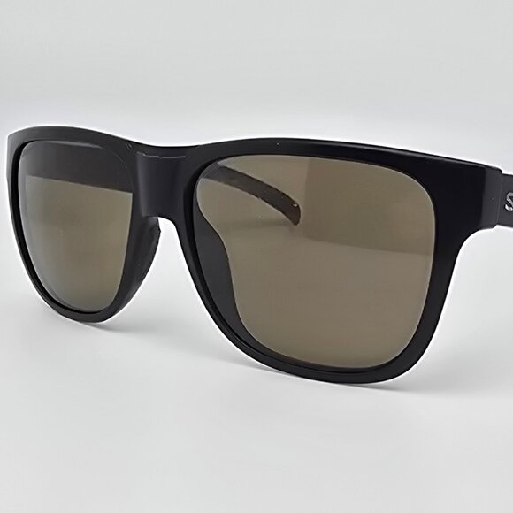 Smith Optics Lowdown Matte Black Frame Polarized CP Brown Lens Sunglasses 56mm - Picture 1 of 16